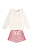 Conjunto Infantil Feminino Blusa Manga Longa e Short Xadrez - Imagem 4