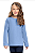 Blusa Infantil Manga Longa Azul - Imagem 1
