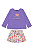 Conjunto Infantil Menina Blusa Manga Longa e Short Saia - Imagem 2