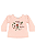 Blusa Infantil Feminina Manga Longa em Meia Malha Rosa Quimby - Imagem 1