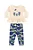 Conjunto Bebê Menina Blusa e Legging Floral Azul - Imagem 2