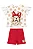 Conjunto Infantil Feminino Blusa e Bermuda Quimby - Imagem 1