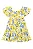 Vestido Infantil em Cotton Floral (Amarelo) Quimby - Imagem 3