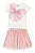Conjunto Infantil com Blusa e Saia com Tule (Off White) Quimby - Imagem 2