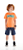 Conjunto Infantil Camiseta Skate e Bermuda (Laranja) Quimby - Imagem 1