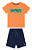 Conjunto Infantil Camiseta Skate e Bermuda (Laranja) Quimby - Imagem 2