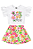 Conjunto Infantil Floral com Blusa e Short-Saia (Branco) Quimby - Imagem 2