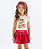 Conjunto Infantil Blusa e Short Vermelho Up Baby - Imagem 1