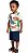 Conjunto com Camiseta Dino e Bermuda para Menino (Off White) - Imagem 1