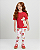 Conjunto Infantil com Blusa e Calça Legging Cachorrinhos Vermelho - Imagem 1