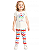 Conjunto Infantil Feminino Blusa e Legging Flores - Imagem 1