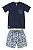 Conjunto Infantil Masculino Tropical Marinho - Imagem 2