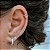 Piercing Pressão Argolinha Prata com Coração Vazado - Imagem 2
