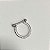 Piercing Argola Prata com Pedras Coloridas Para Conch - Imagem 3