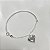 Bracelete em Prata com Pingente Coração - Imagem 1