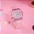 Relógio Casio Feminino Digital Rosa Translúcido F-91WS-4DF - Imagem 2