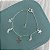 Pulseira Pingentes Lua e Estrelas em Prata - Imagem 1