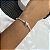 Pulseira Momentos Maleável Fecho Coração Liso em Prata - Imagem 2