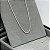 Cordão de Prata Masculino Modelo Baiano (Corda) 70cm - Imagem 2