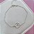 Pulseira Onda com Círculo em Prata - Imagem 1