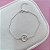 Pulseira Onda com Círculo em Prata - Imagem 2
