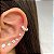 Piercing Argolinha Grossa Cravejada em Prata - Imagem 1