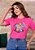 Camiseta Neon Juvenis Rosa - Imagem 1