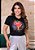 Camiseta Amado coração  explosão preta - Imagem 1