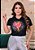 Camiseta Amado coração  explosão preta - Imagem 2