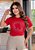 Camiseta Strass explosão vermelha - Imagem 3