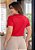 Camiseta Strass explosão vermelha - Imagem 5
