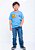 Camiseta infantil R Kids Horizontal Azul - Imagem 2