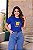 Camiseta Baby Look Explosão de Cores Azul - Imagem 1