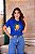 Camiseta Baby Look Explosão de Cores Azul - Imagem 3