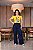 Camiseta Baby Look R Kids Primavera Amarela - Imagem 3