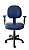 Cadeira de escritório Digitador em courvim azul com capa e base backsystem - Imagem 1