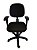 Cadeira de escritório Digitador em tecido J. Serrano preto com base giratória backsystem - Imagem 1