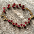 Pulseira Escapulário Cristal Folhada Dourada - Imagem 2