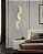 Arandela Led 74cm Luz Indireta Ondas Moderna 3000k 20w - Dourado - Imagem 4
