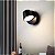 Arandela Cúpula de Led com Interruptor Luz Branco Quente 3000k 14W - Preto - Imagem 3
