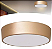 Lustre Plafon Sobrepor Sushi Moderno Redondo P/ 4 Lâmpadas Led Luminária Teto 32cm Cor Dourado Sala Quarto Cozinha - Imagem 1