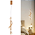 Pendente Led Espiral Dna Moderno Luxo Sala Quarto Cabeceira Cor Dourado 110V/220V - Imagem 5