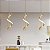 Pendente Led Espiral Dna Moderno Luxo Sala Quarto Cabeceira Cor Dourado 110V/220V - Imagem 3