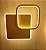 LUSTRE PLAFON SOBREPOR 30CM 2 ARCOS LED 3000K DOURADO - Imagem 4