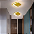 LUSTRE PLAFON SOBREPOR 30CM 2 ARCOS LED 3000K DOURADO - Imagem 3
