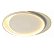 Lustre Plafon Led Duplo 2 Aneis Moderno Luz Indireta Redondo Sobrepor Teto 47cm Cor Branco Sala Quarto Cozinha 3000k - Imagem 5