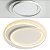 Lustre Plafon Led Duplo 2 Aneis Moderno Luz Indireta Redondo Sobrepor Teto 47cm Cor Branco Sala Quarto Cozinha 3000k - Imagem 1