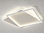 PLAFON LED QUADRADO LEQUE DUPLO 40CM 46W BRANCO - Imagem 4