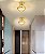 PLAFON LED QUADRADO ENTRELAÇADO 3000K 20CM DOURADO - Imagem 4