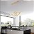 LUSTRE PENDENTE LED ESPIRAL 1 METRO 3 TONS 45W - DOURADO - Imagem 3